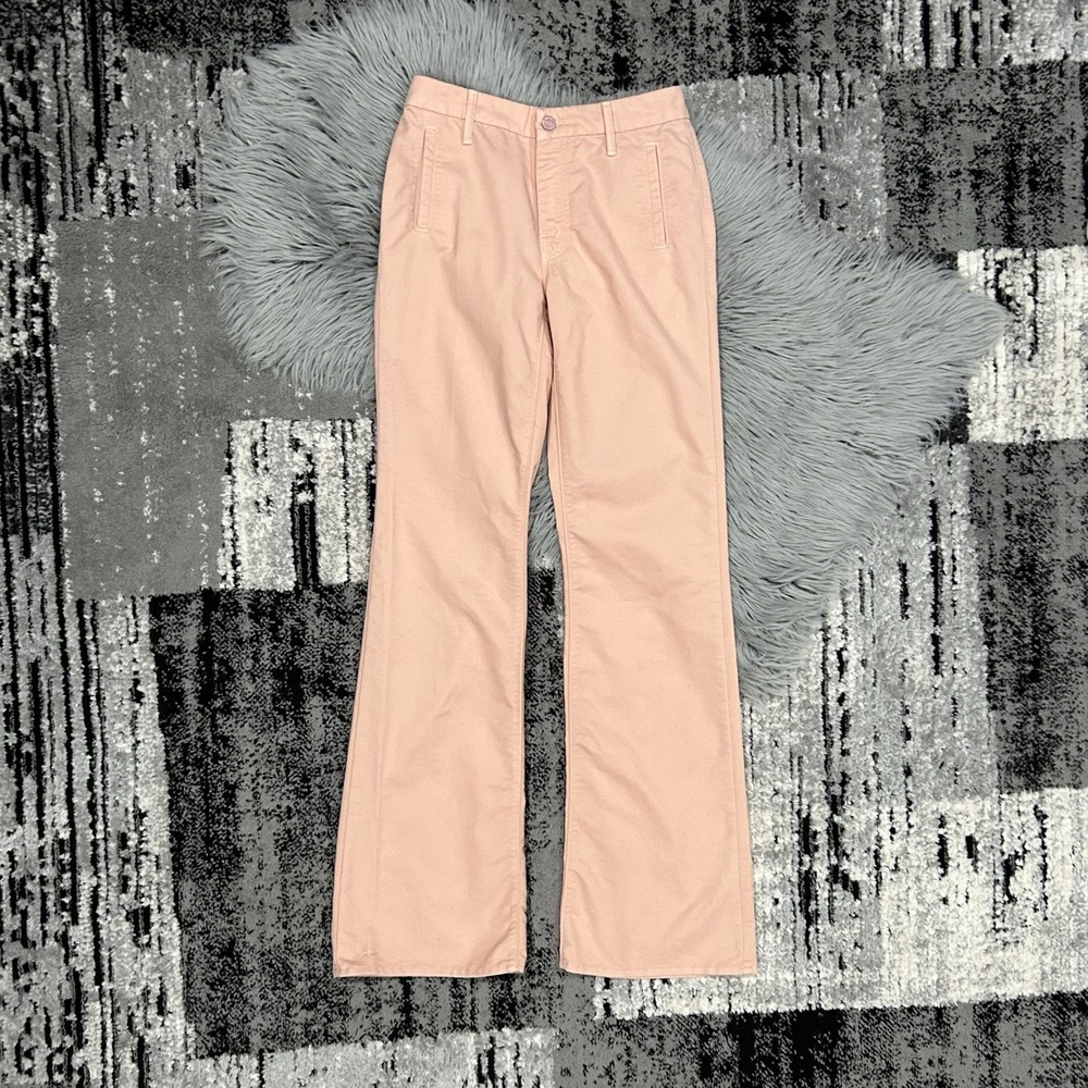 MOTHER Women's High Rise "The Drama" Blush Pink Flare Jeans Size 27 ($258)